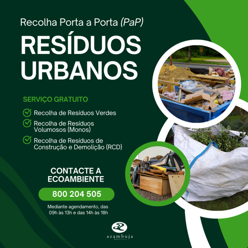 Serviço de Porta a Porta para recolha de resíduos urbanos