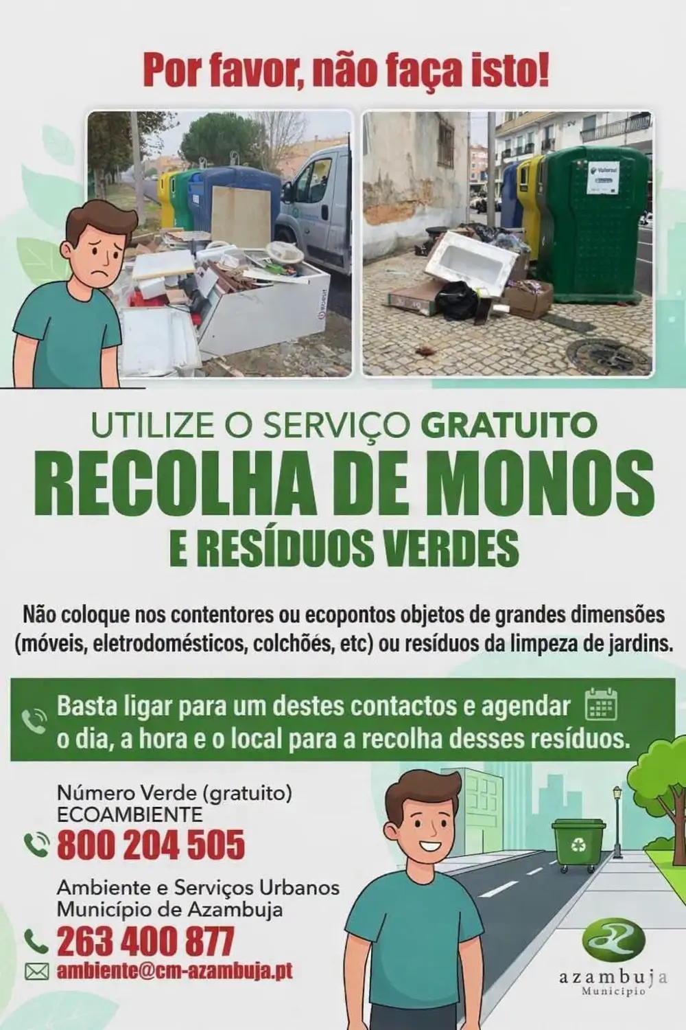 Serviço de Porta a Porta para recolha de resíduos urbanos