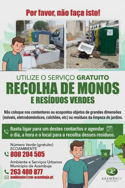 Serviço de Porta a Porta para recolha de resíduos urbanos