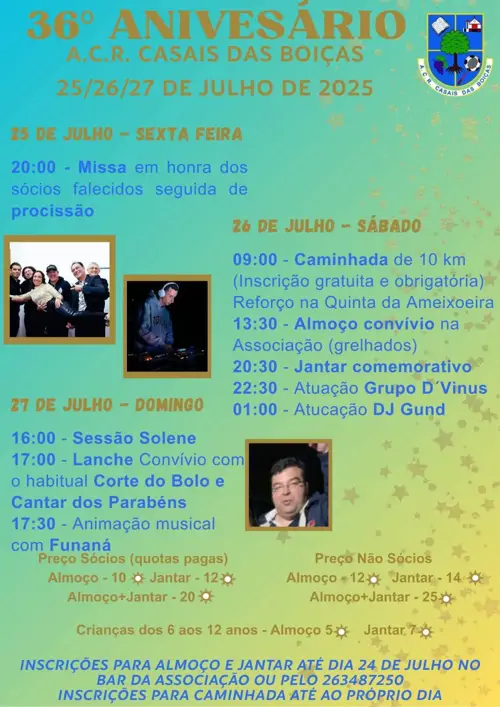 36º Aniversário de A.C.R. Casais das Boiças